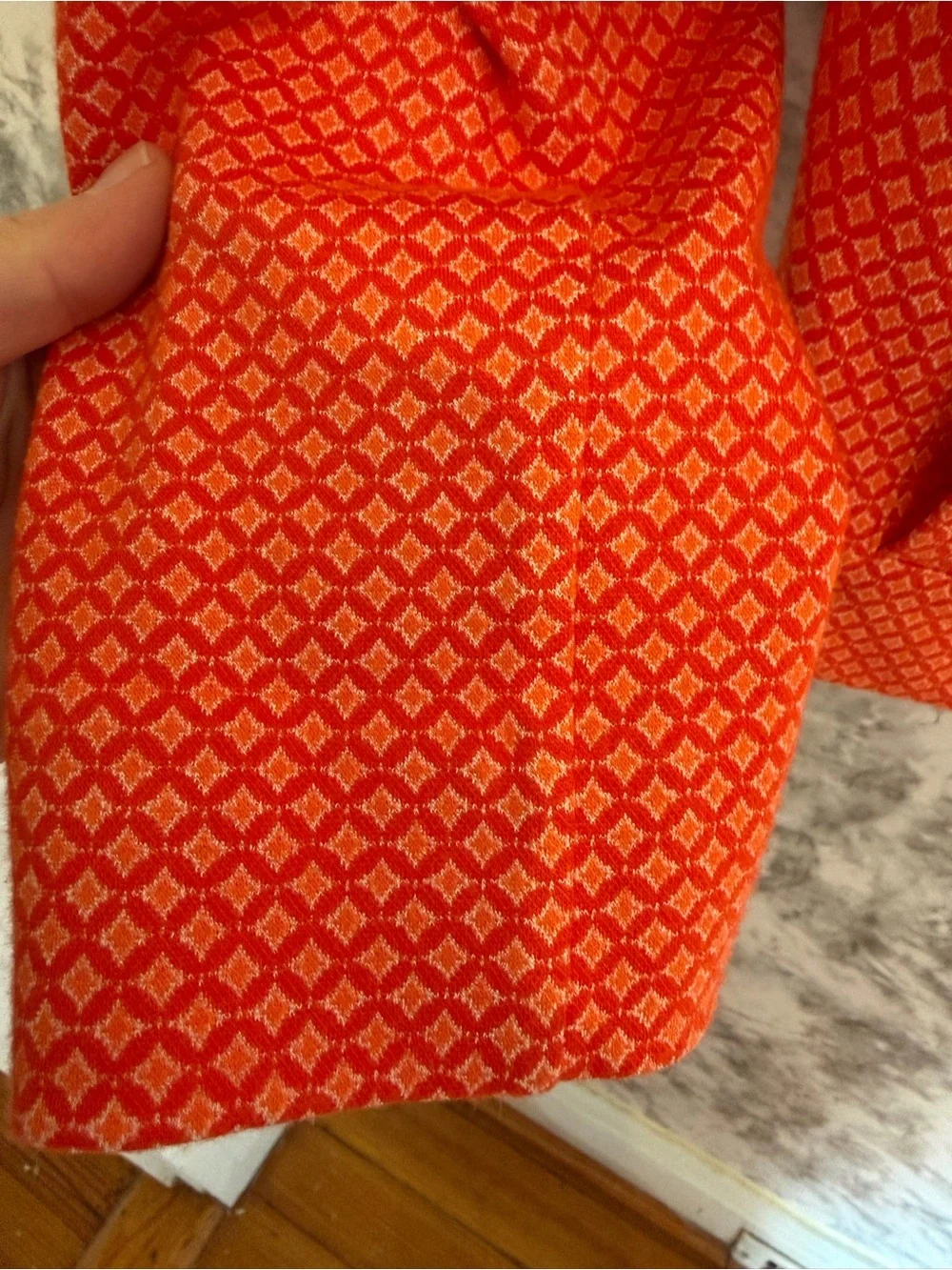 CAbi Orange Patterned  Women's Jacket/Blazer